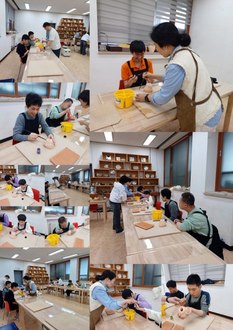 5월 15일(목) 도예프로그램-흙 내음도자기공방 장애인도예교실