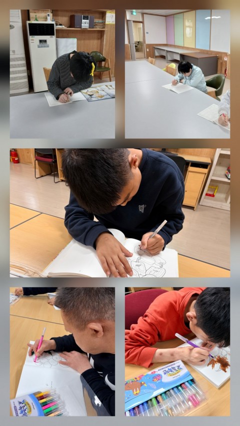 3월 18(수) 학습지도 및 색칠하기