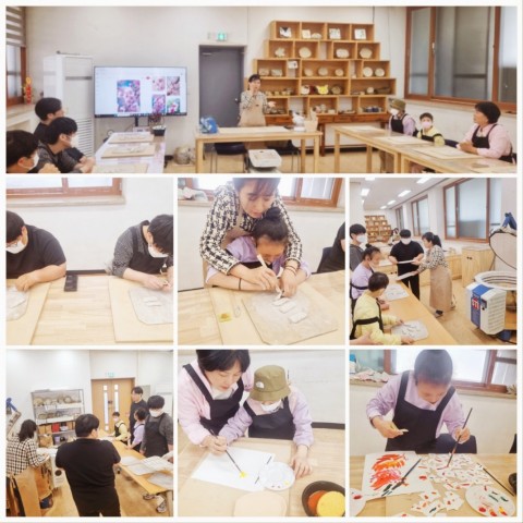 4월 16일(목) 도예프로그램-흙 내음도자기공방 장애인도예교실