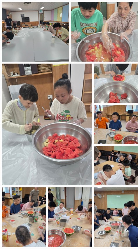 8월 12일(수)  수박화채 만들기